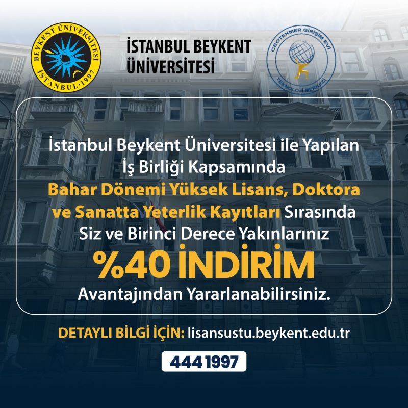 Beykent Üniversitesi ile Yapılan İş Birliği